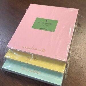 NWT! Kate Spade ♠️ stacked notepad 3 blocks in 1. 225 pages total